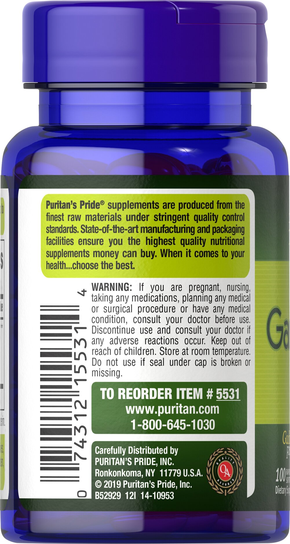 Garlic Extract Puritan's Pride