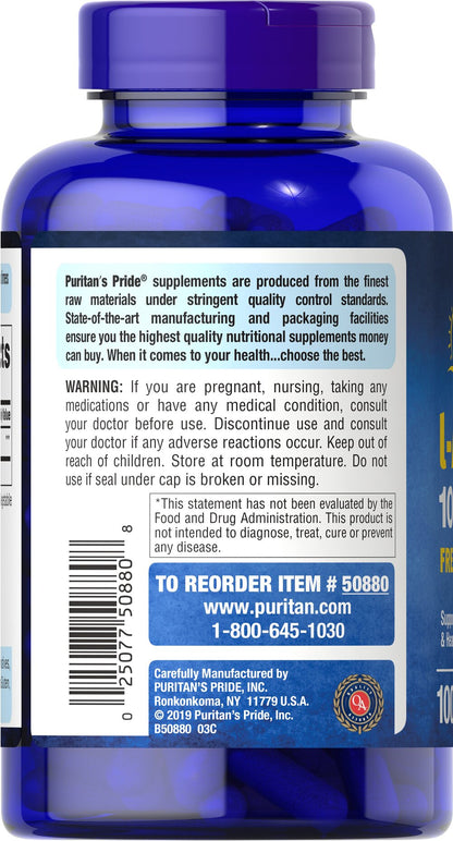 L-ARGININE Puritan’s Pride